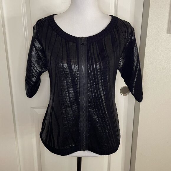 Diane Von Furstenberg Zip Up Sweater size P (Small) - Picture 2 of 11